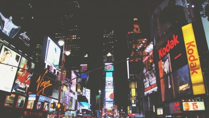 Times Square voorbeeld lichtreclame