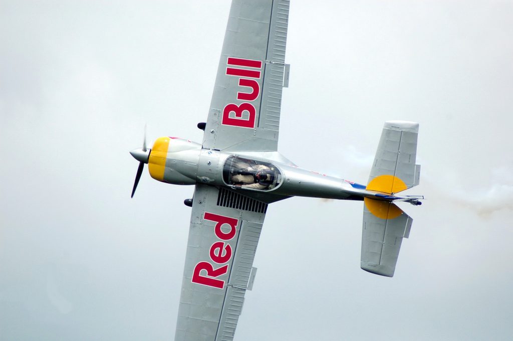 Red Bull vliegtuig brandmanagement